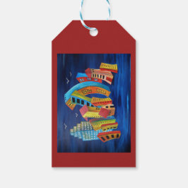 Den Flytande staden Presentetikett