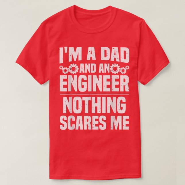 Den För manar Far-dagen i Ingenjör T Shirt (Design framsida)
