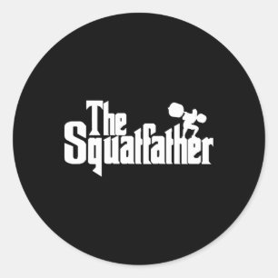 Den För manar gymen Älskare Squatfath på torget Fa Runt Klistermärke