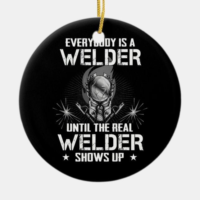 Den För manar svetsfunktionen hos Welder förklarar Julgransprydnad Keramik (Framsidan)