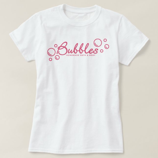 Den föräldralösa svarten bubblar tee (Design framsida)