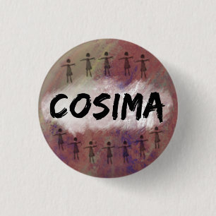 Den föräldralösa svarten knäppas/emblem - Cosi Knapp