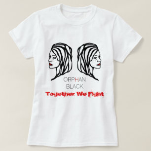 Den föräldralösa svarten "tillsammans slåss vi tee shirt