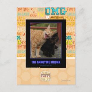 Den förargliga Drunk Vykort