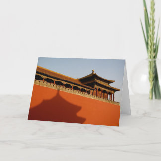 Den Forbidden City väggen noterar kortet Kort
