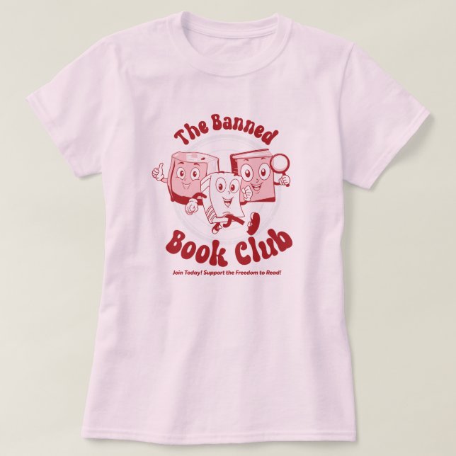 Den förbjudna Bok-Klubben T Shirt (Design framsida)