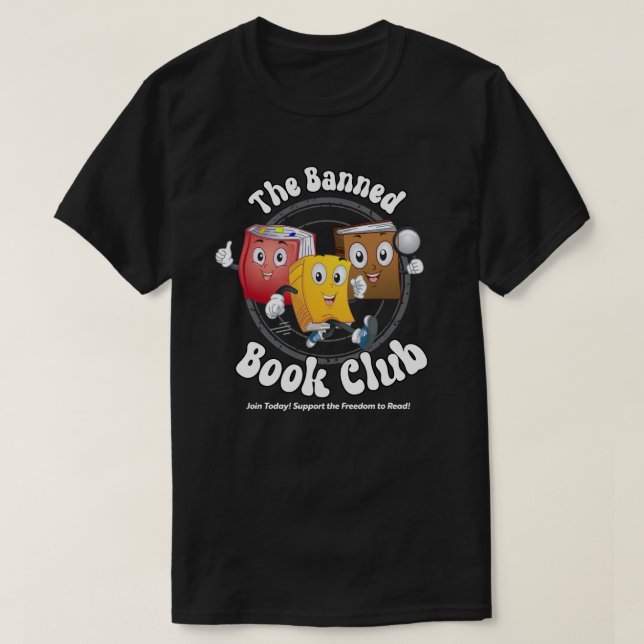 Den förbjudna Bok-Klubben T Shirt (Design framsida)