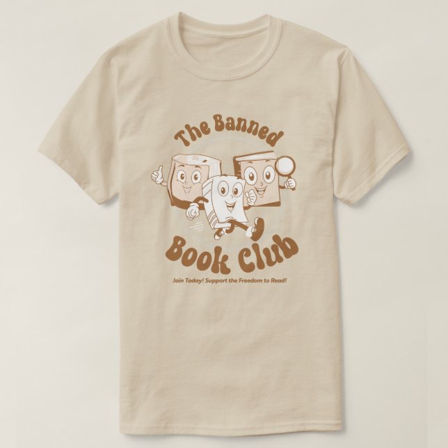 Den förbjudna Bok-Klubben T Shirt (Design framsida)