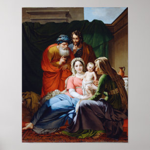 Den fördjupade heliga family.en poster