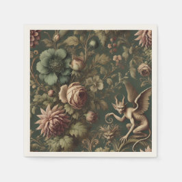 Den fördömda väktaren – gotisk viktoriansk pappersservett