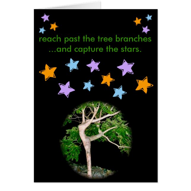 Den förgångna räckvidden träd förgrena sig… OBS kort (Framsidan)