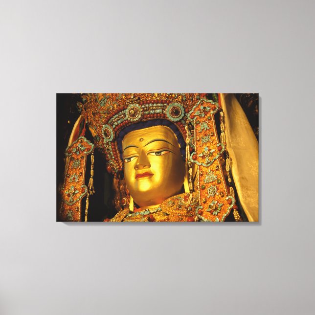 Den förgyllda Jowo Buddha-statyn, Jokhang-templet, Canvastryck (Framsida)