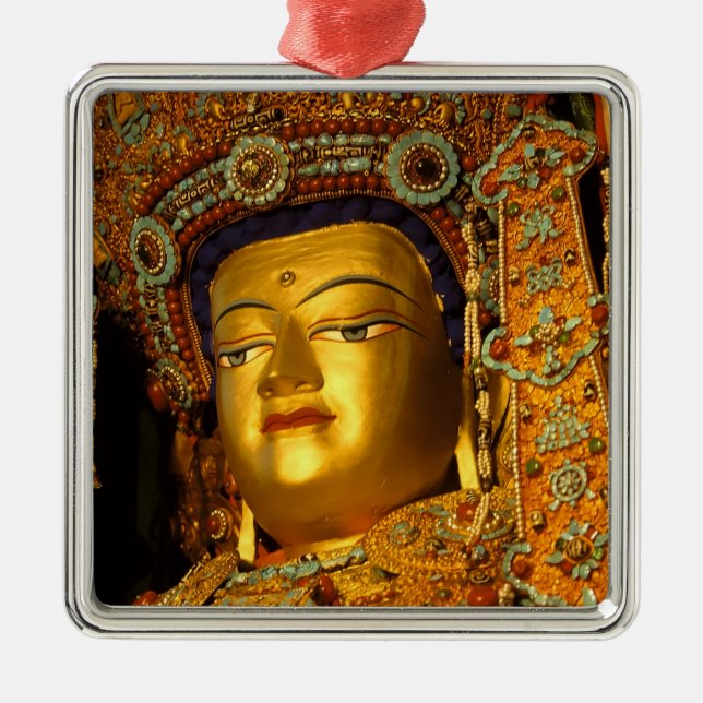 Den förgyllda Jowo Buddha-statyn, Jokhang-templet, Julgransprydnad Metall (Framsidan)