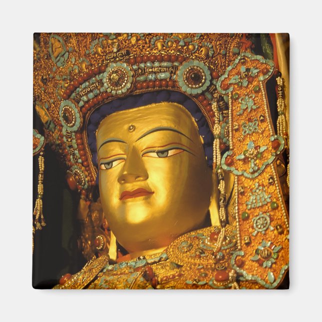 Den förgyllda Jowo Buddha-statyn, Jokhang-templet, Magnet (Framsidan)
