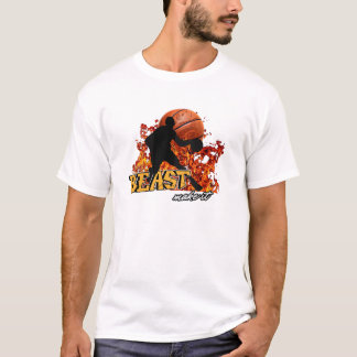 Den förklarande Beasten för Basketball Fire T Shirt
