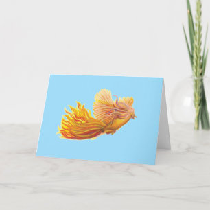 Den förklarande Phoenix Bird Pastel Himlar Blue Kort