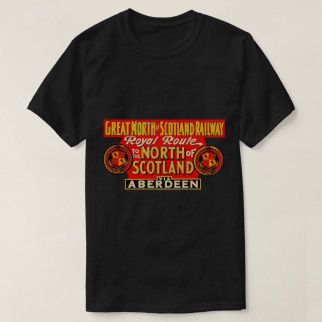 Den förklarande Underbara norrut på Skottlands jär T Shirt (Design framsida)