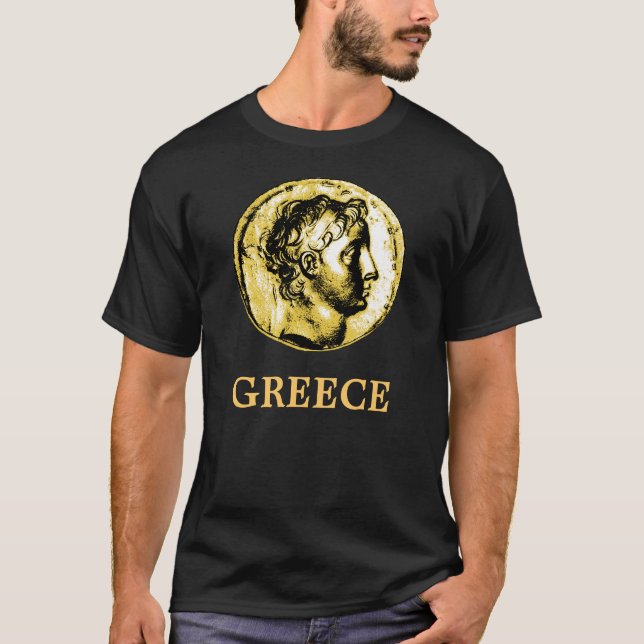 Den forntida greken myntar T T-shirt (Framsida)