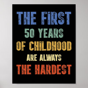 Den första 50-åriga 50:e födelsedagsskämparen poster