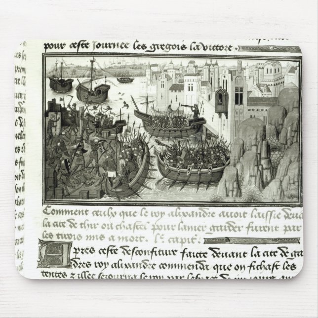 Den första attacken på däck musmatta (Framsidan)