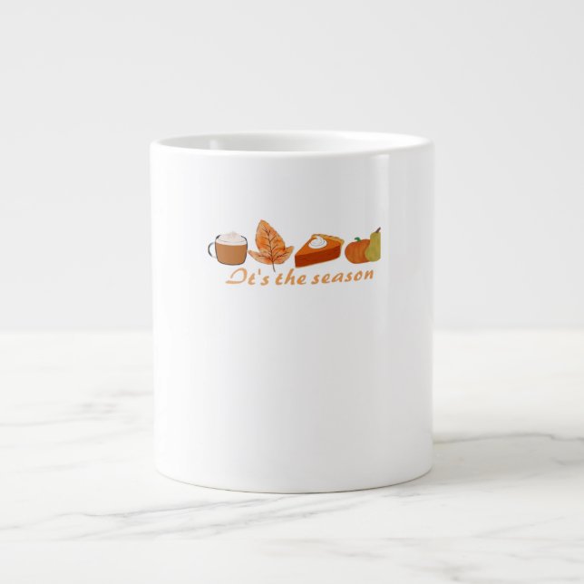 Den första dagen av fallande Hej faller Jumbo Mugg (Framsidan)