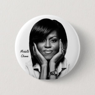 DEN FÖRSTA DAMEN MICHELLE OBAMA knäppas Knapp