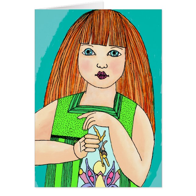 Den första fen fångar hälsningskort (Framsidan)