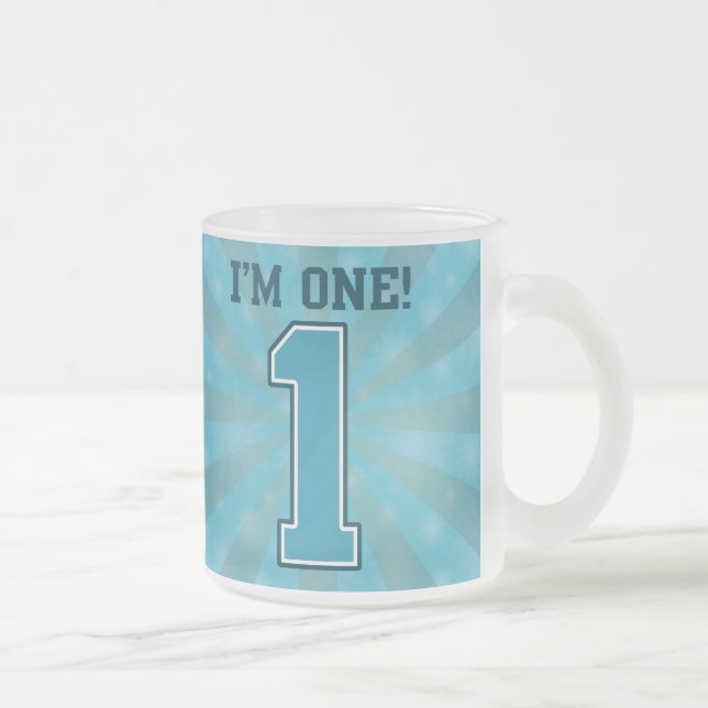 Den första födelsedagpojken, I-förmiddag en, stora Frostad Glasmugg (Höger)