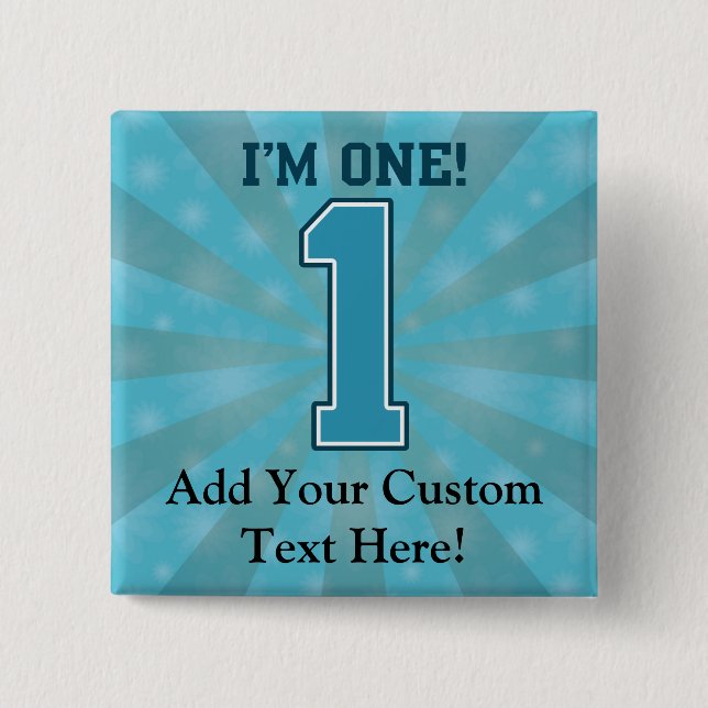 Den första födelsedagpojken, I-förmiddag en, stora Knapp (Framsida)