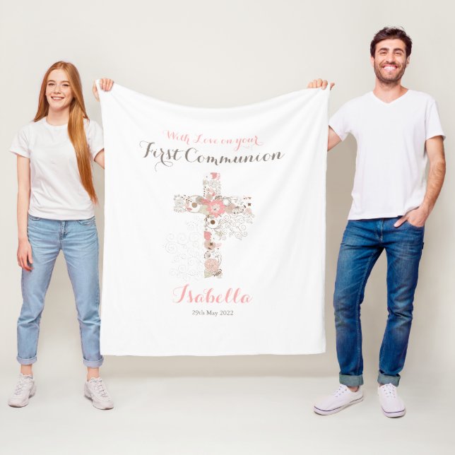 Den första gemensamma vita blommigten kor namn fleecefilt (På plats)