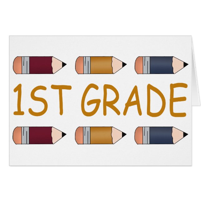 Den första grundskolan ritar hälsningskort (Framsidan Horizontal)