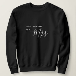 Den första julen som en Fru svart skrivar T Shirt