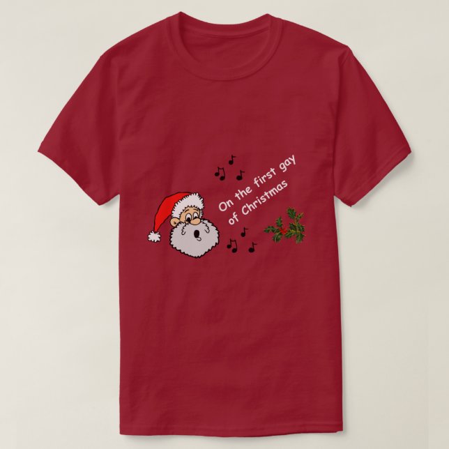 Den första julhelgen på jul t shirt (Design framsida)