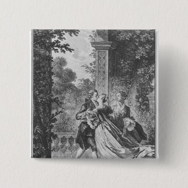 Den första kyssen av kärlek knapp (Framsida)