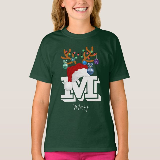 Den första matchande julfamiljen i Namn T Shirt (Framsida)