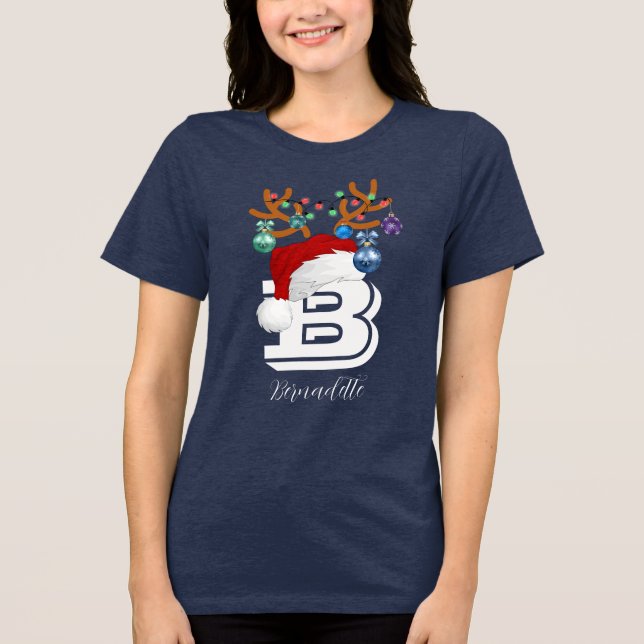 Den första matchande julfamiljen i Namn T Shirt (Framsida)