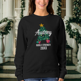 Den första meningen i Monogrammed familje- och jul T Shirt