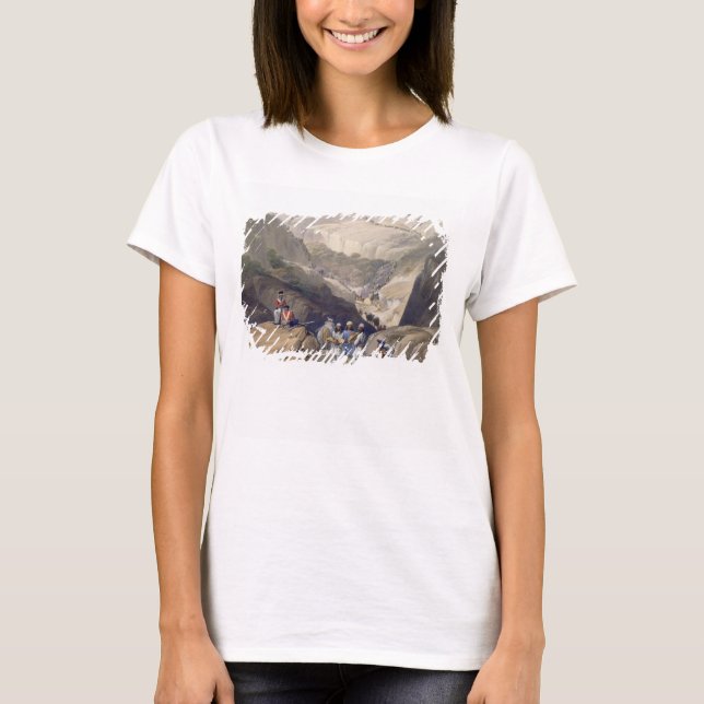 Den första nedgången genom Koojah-passet, från S T Shirt (Framsida)