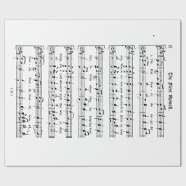 Den första Noelen som slår in papper Presentpapper