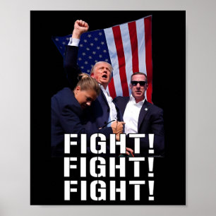 Den första påhittade kampen mot droppen i Amerika Poster