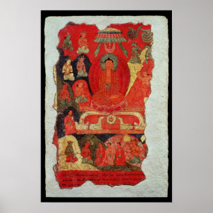 Den första predikanen av Buddha Poster