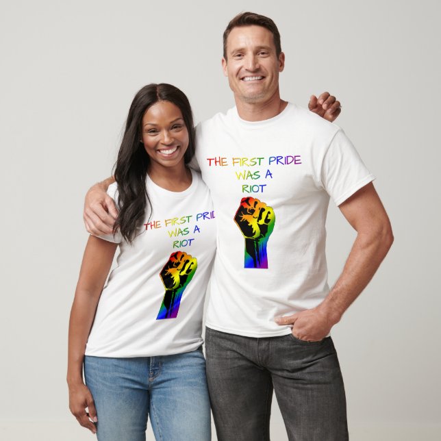 Den Första Pride var ett Upplopp – HBTQ-design T Shirt (Unisex)
