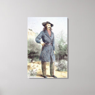 Den första publicerade bild av Vild Bill Hickok