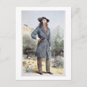 Den första publicerade bild av Vild Bill Hickok Vykort