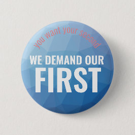 Den första rättelsen understöder geometriska blått knapp