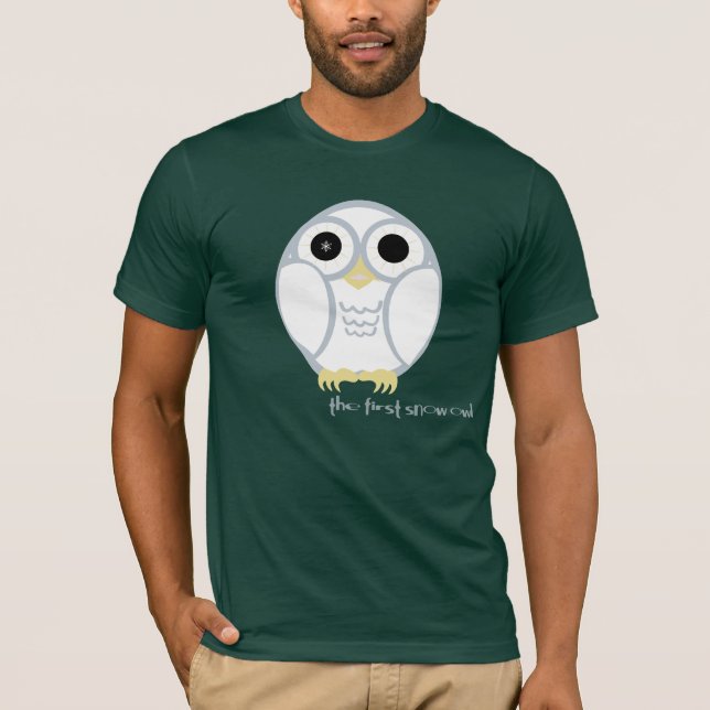 den första snöugglan t shirt (Framsida)