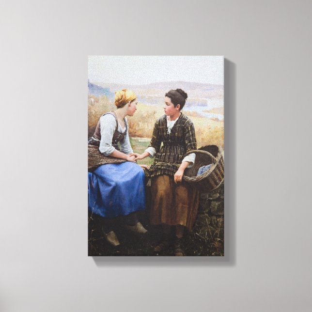 Den första sorgen (Sympati vid dödsfall) Canvastryck (Framsida)