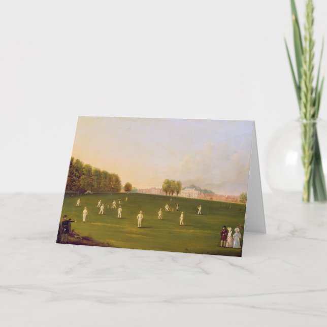 Den första storslagna matchen av syrsan lekte vid kort (Framsida)