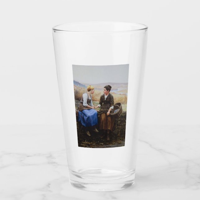 Den första stöten (sympati i Bereavement) Glaskopp (Framsida)