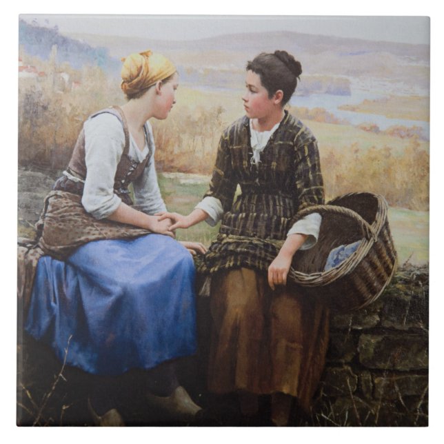 Den första stöten (sympati i Bereavement) Kakelplatta (Framsidan)